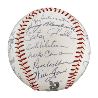 1950 Philadelphia Phillies "Whiz Kids" Team Signed Baseball With 21 Signatures